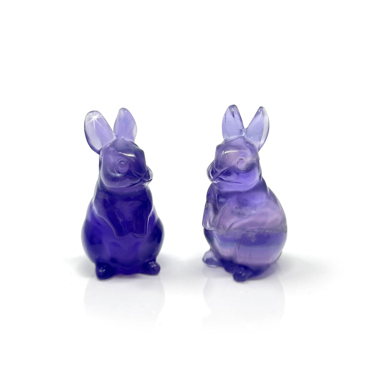Rainbow Fluorite Rabbit Carving