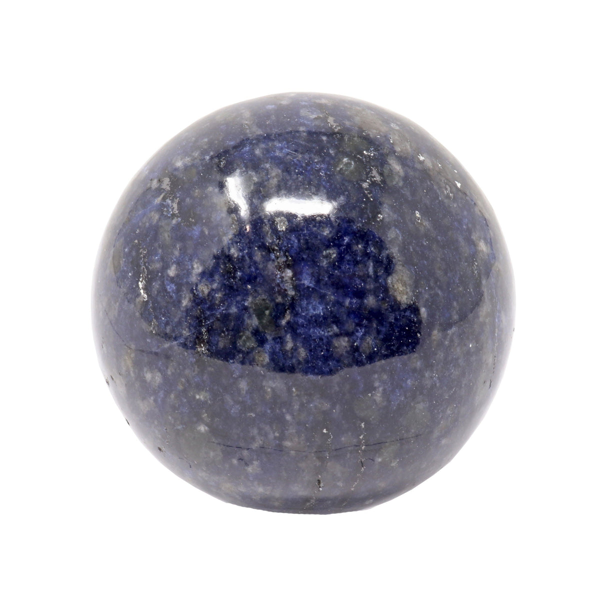 Sodalite Sphere on Lucite Ring Stand