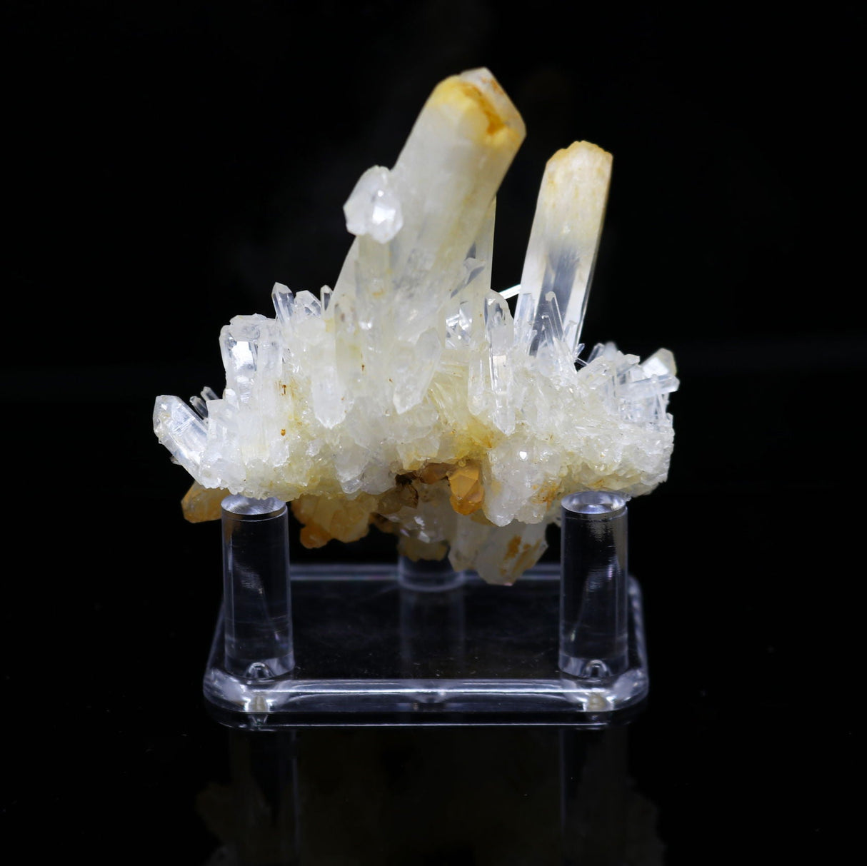 Mango Quartz Cluster on Acrylic Stand from Colombia