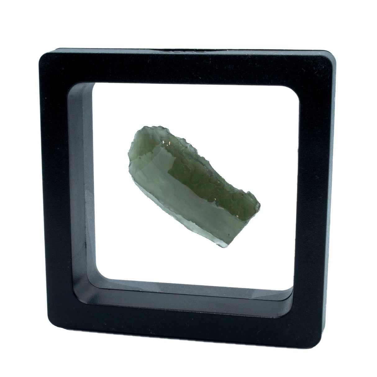 Moldavite Tektite Raw Nugget -Rugged in Gel Case