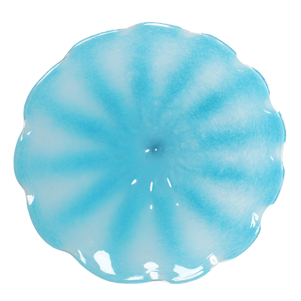 Wall Plate Large - Light Blue Pinwheel