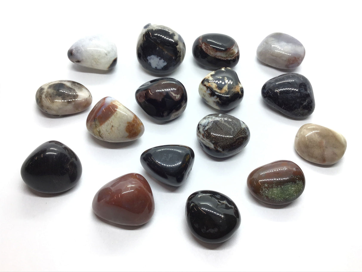 Tumbled Zebra Jasper - Multicolor (Singles)