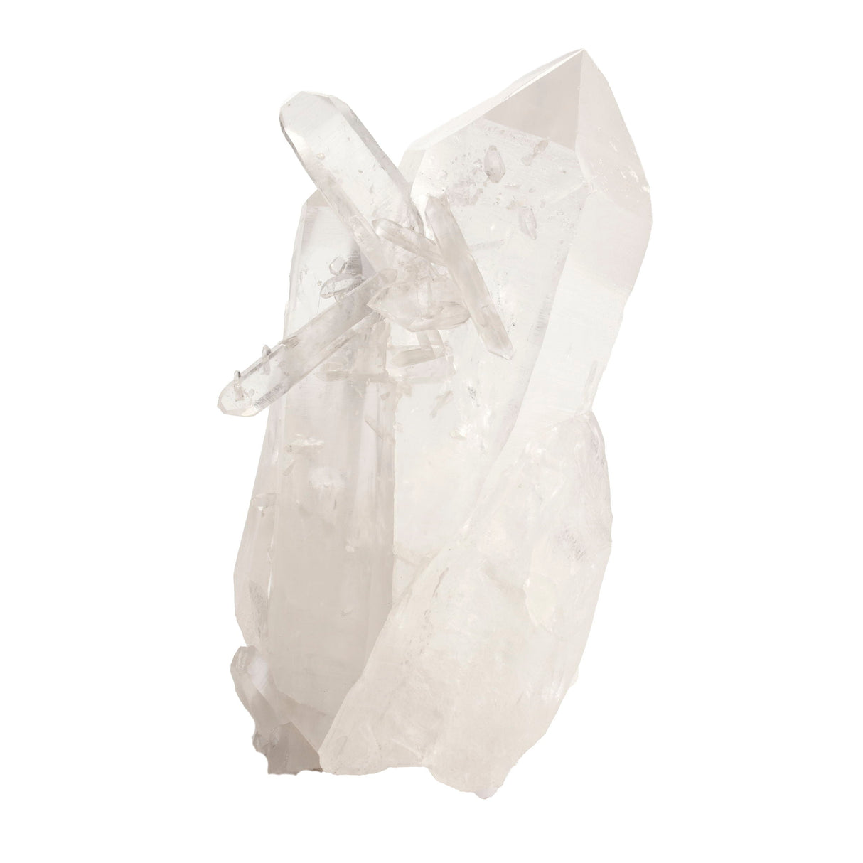 Lemurian Quartz Crystal Point Cluster - Unpolished