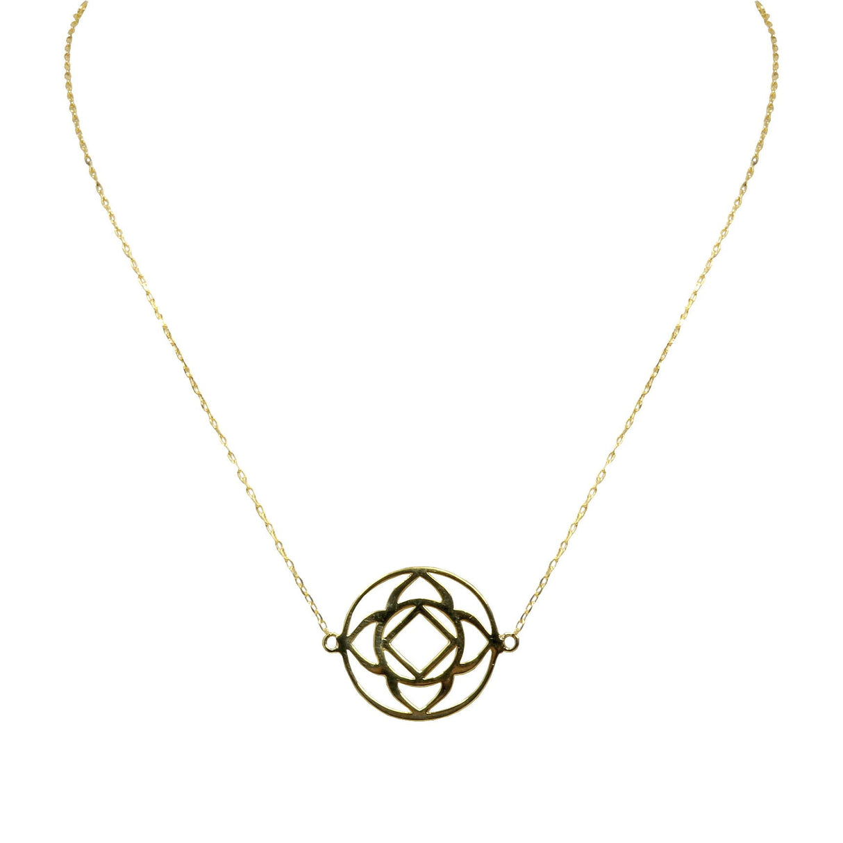 Sterling Silver Gold Overlay Base Chakra Choker (aka. Root Chakra)
