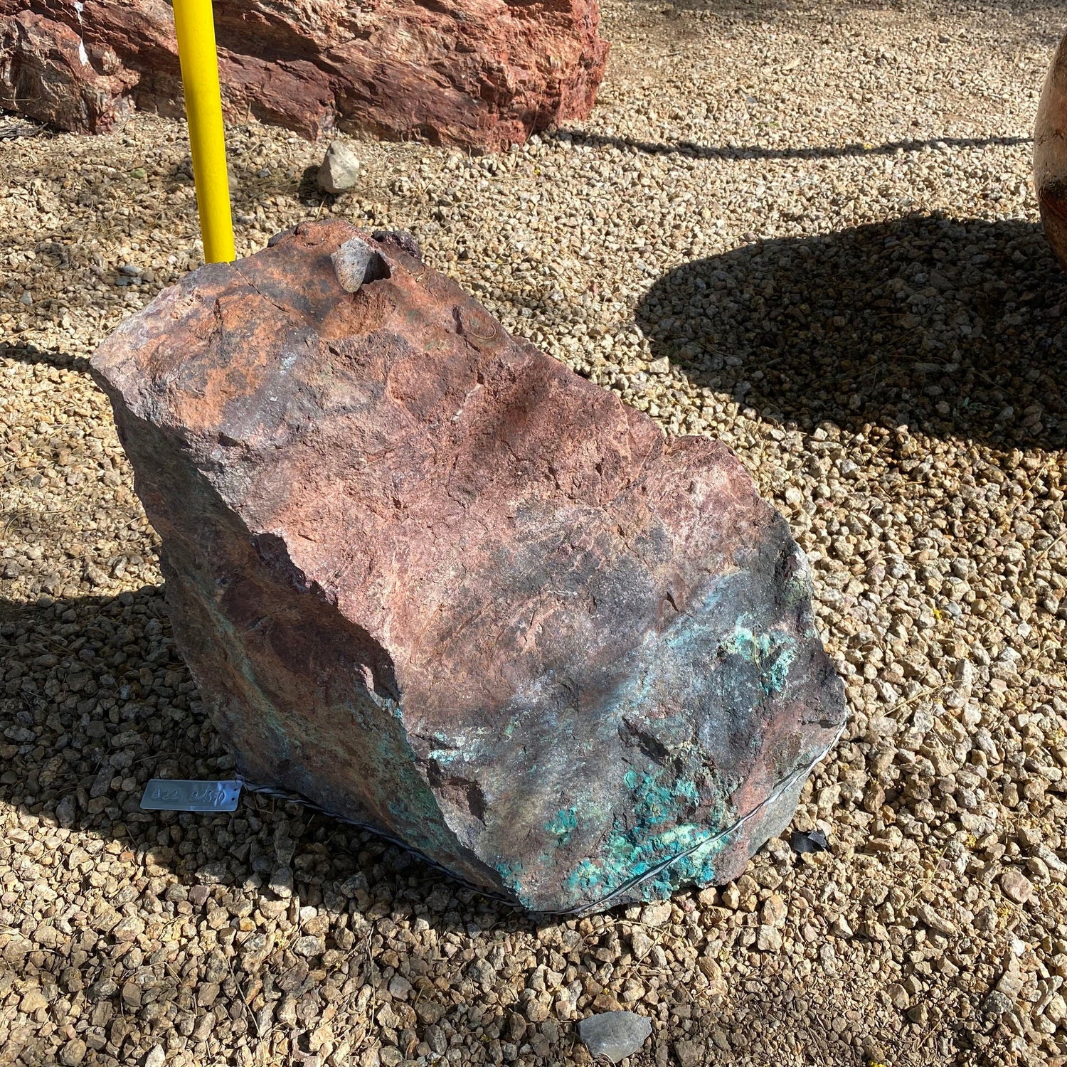 Arizona Copper Ore Fountain - Moonlight Mine Chrysocolla & Specular Hematite