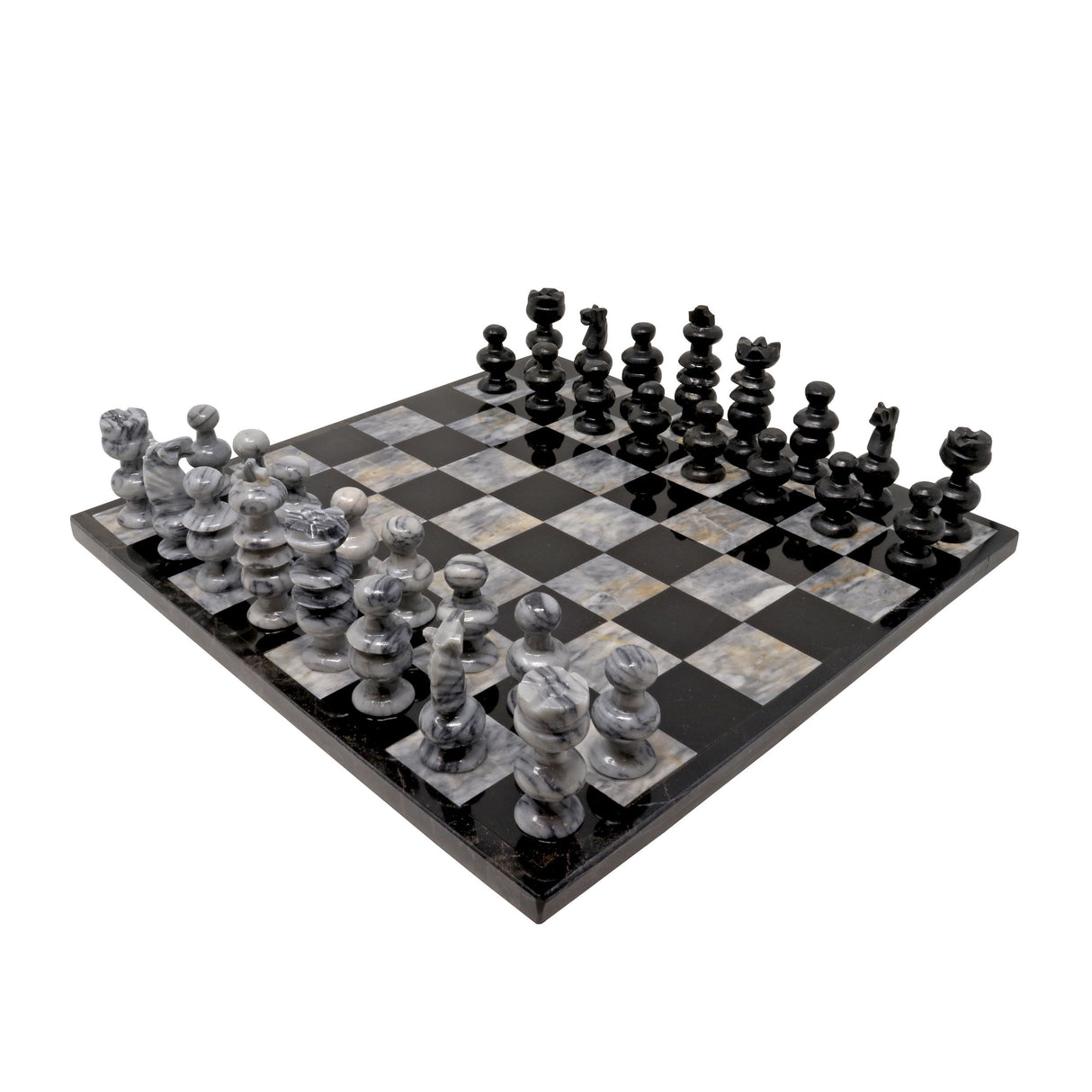 Hand Carved Mexican Onyx Stone Chess Set