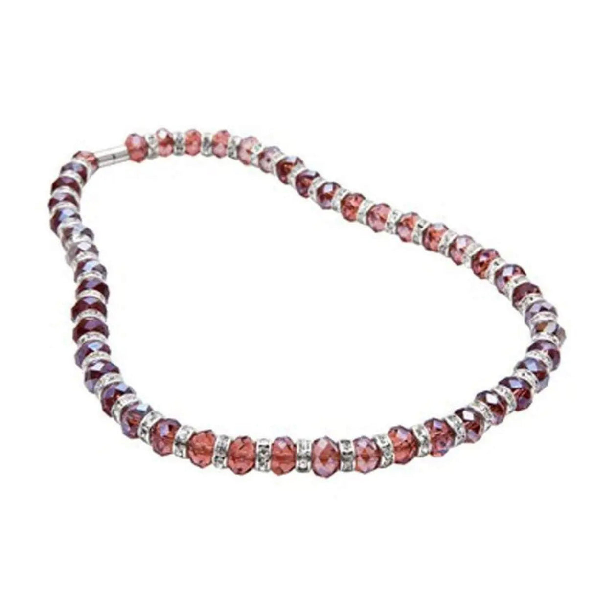 Crystal Necklace - Wine Color