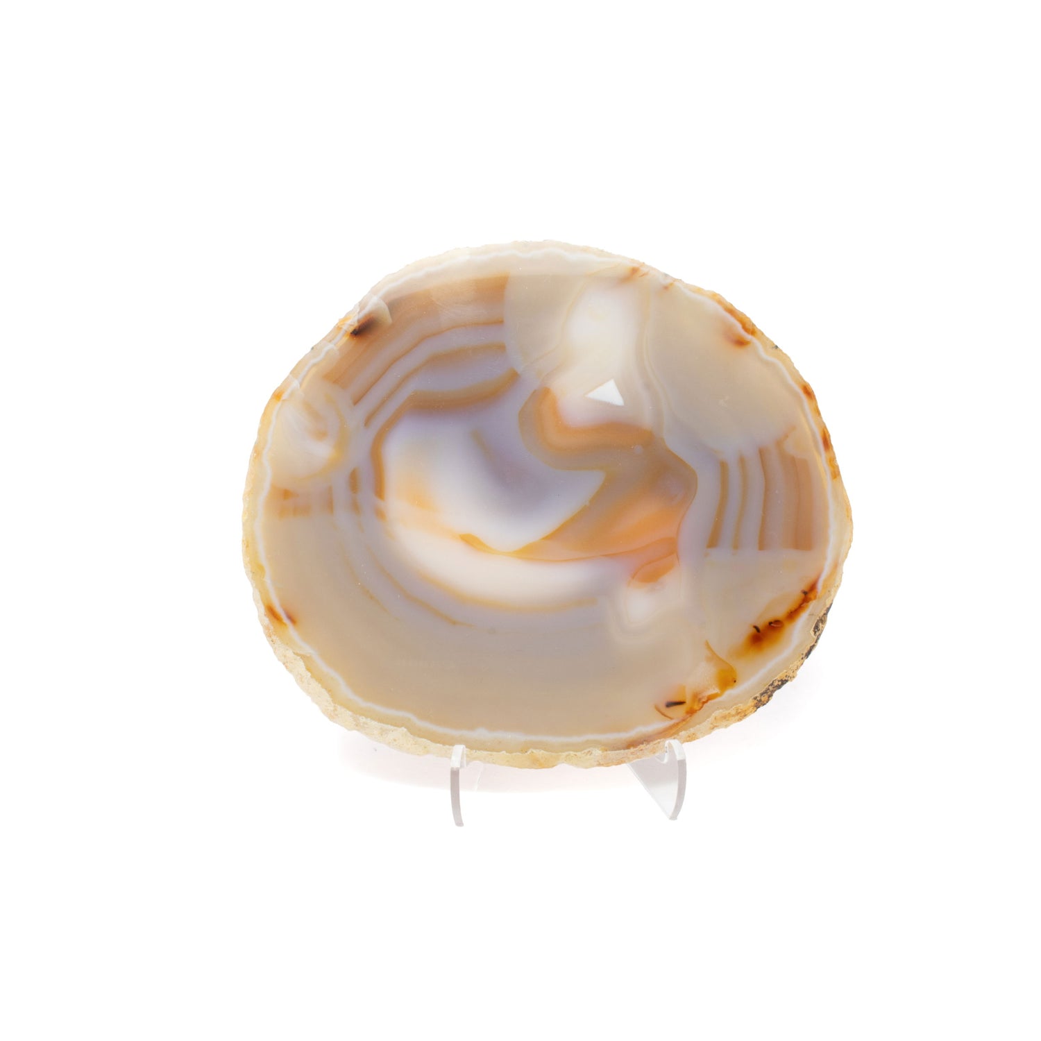 Agate Slice On Acrylic Easel Stand