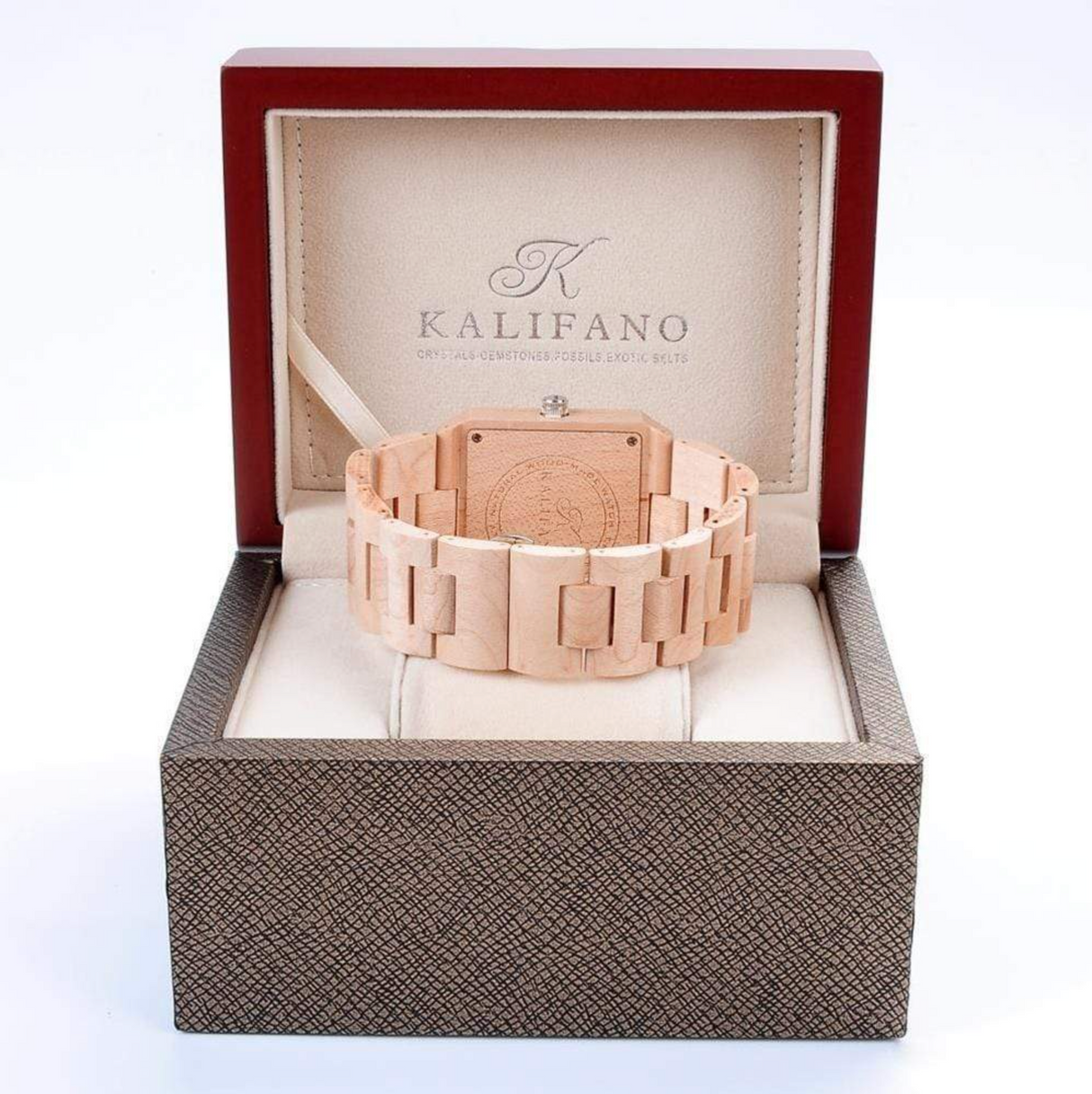 Empire Maple Wood Watch with Bamboo Box