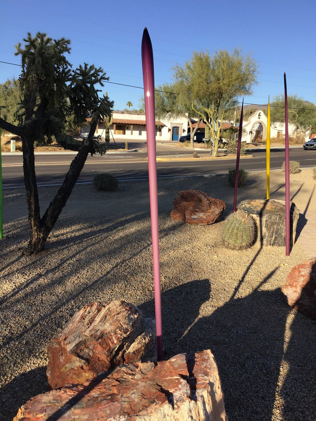 Br - Outdoor Purple Glass Spear