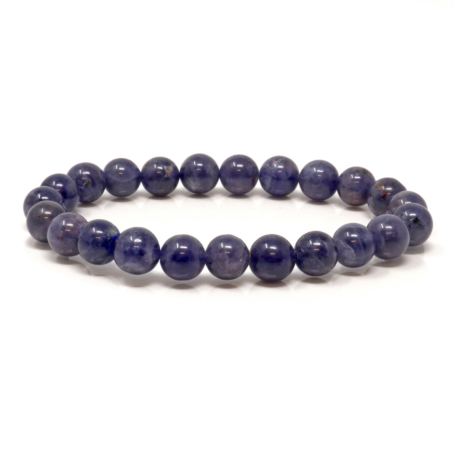Iolite 7mm Beaded Bracelet