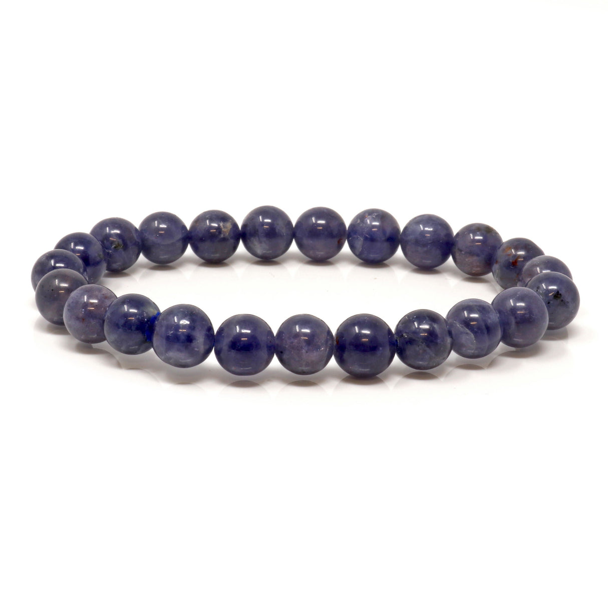 Iolite 7mm Beaded Bracelet