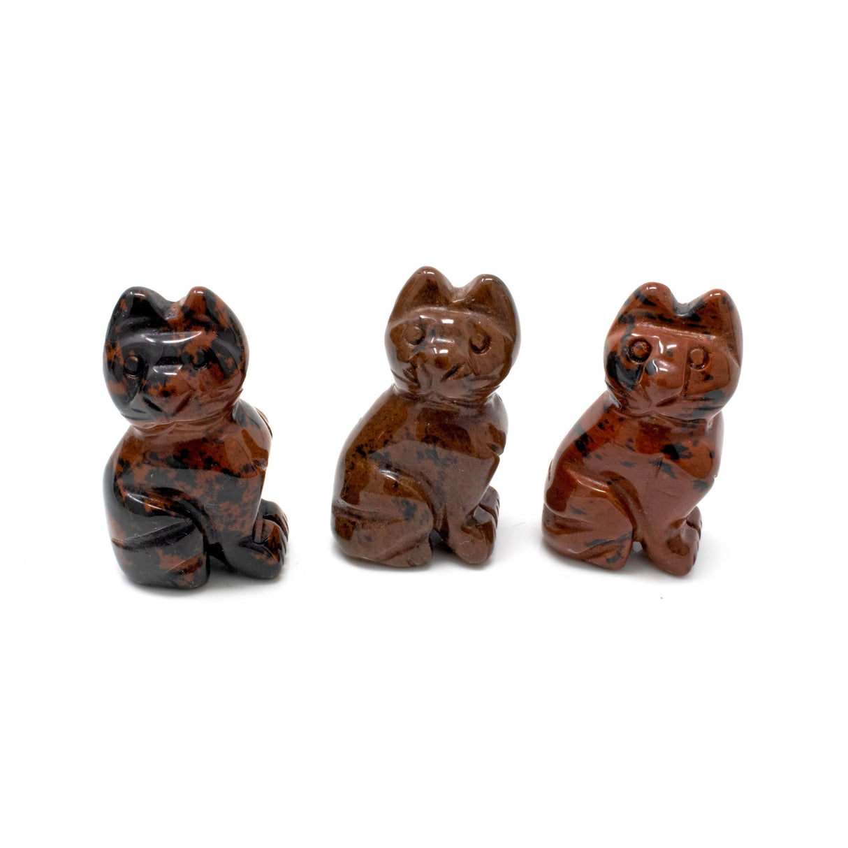 Mahogany Obsidian Cat Carving - Singles
