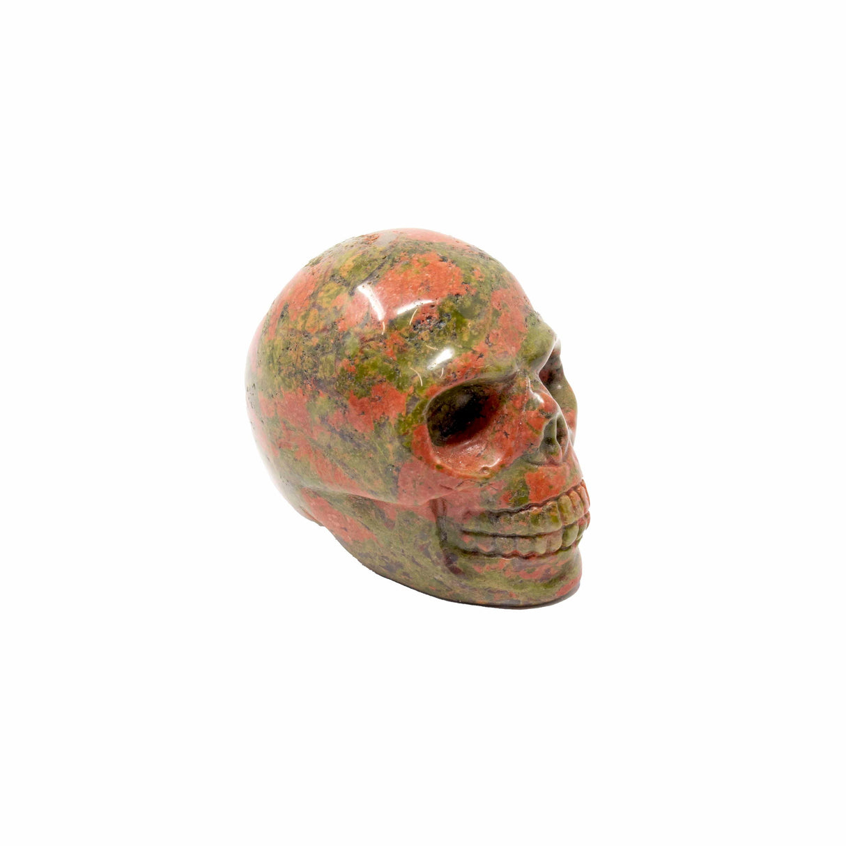 Unakite Skull Carving