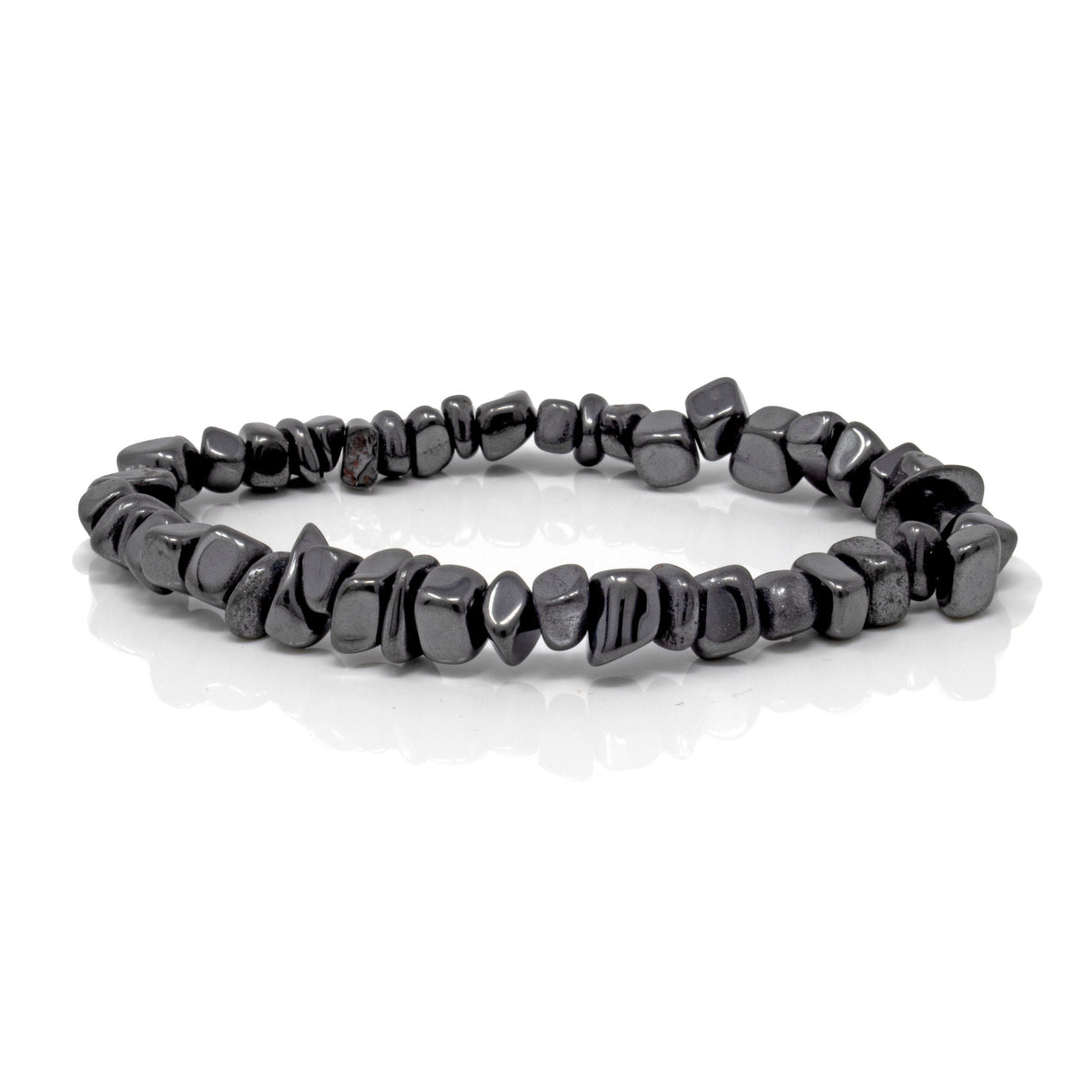 Hematite Chip Beaded Bracelet