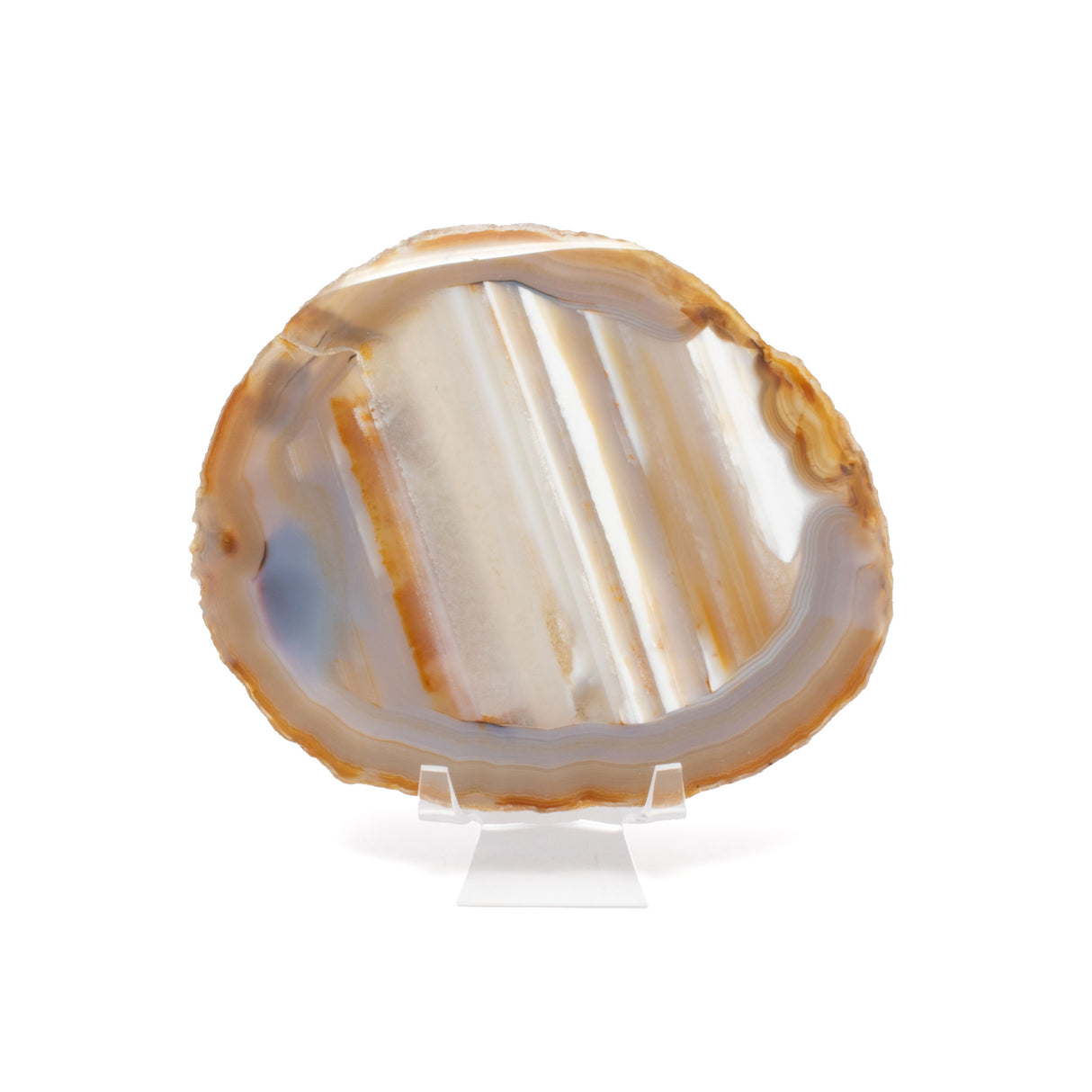 Agate Slice On Acrylic Easel Stand