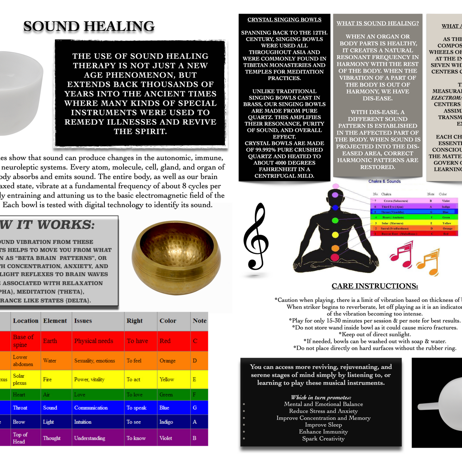 13-Inch Gem-Infused Quartz Crystal Singing Bowl