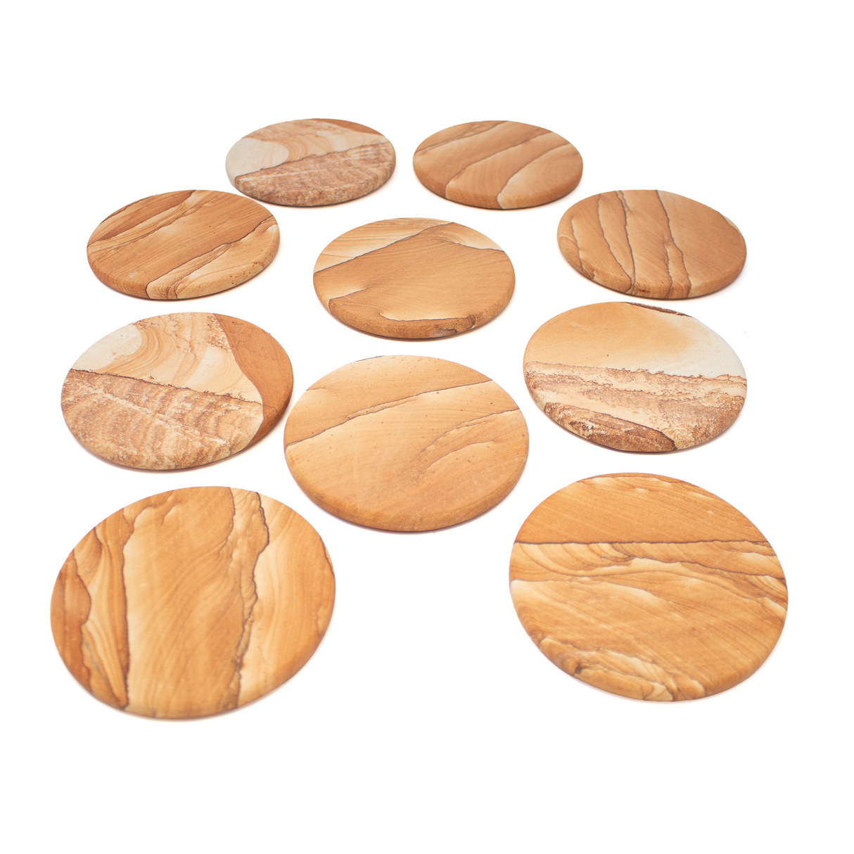 Round Desert Sandstone Coaster - Sold in Singles