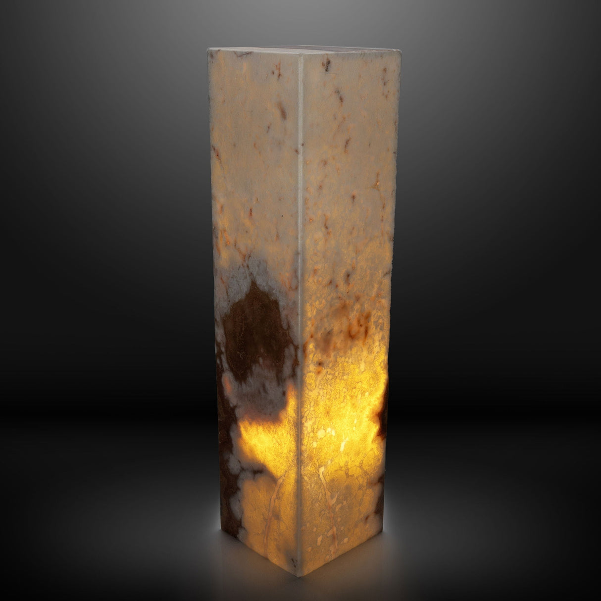 Golden Onyx Luminary Pedestal