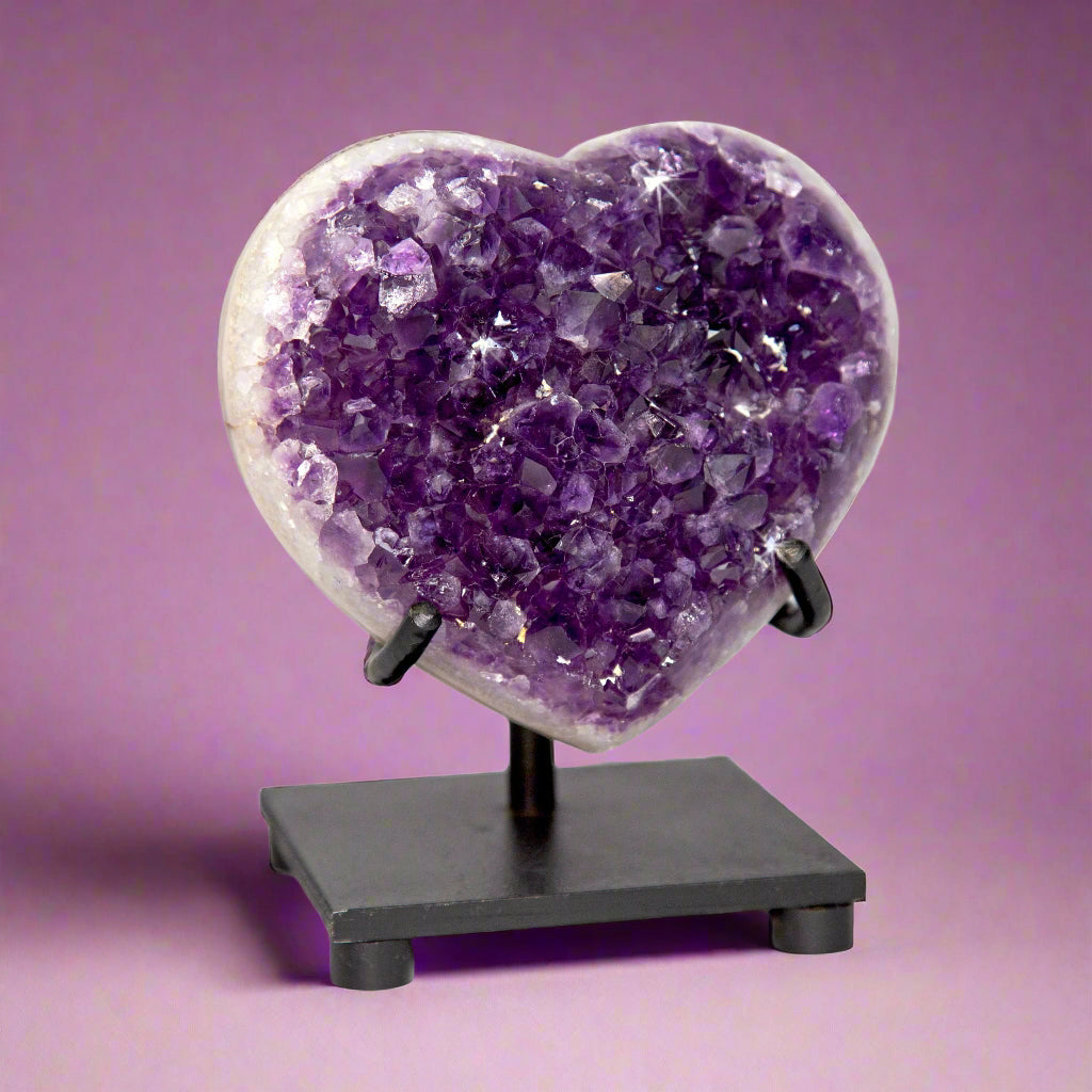 Heart Shaped Amethyst Crystal