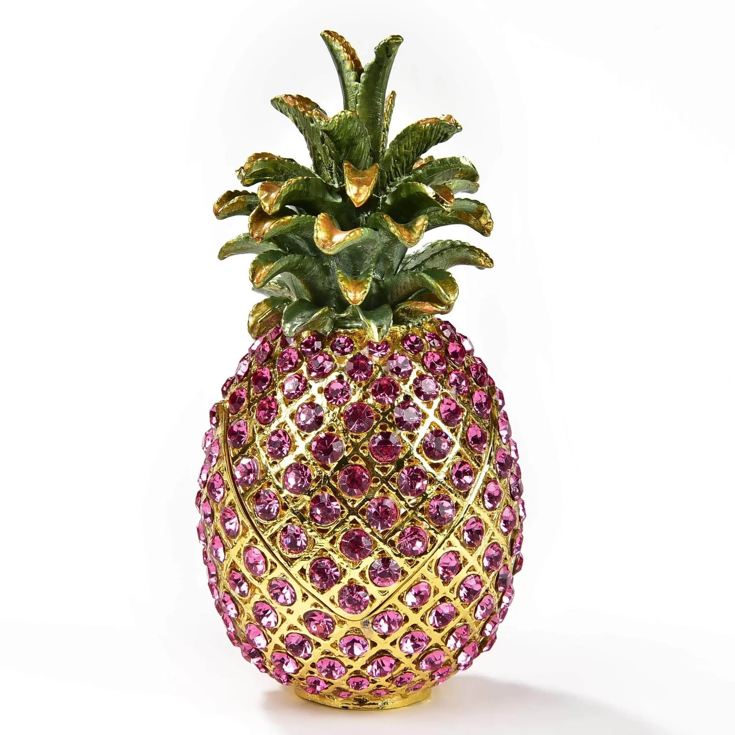 Pink Pineapple Figurine Jewel Box