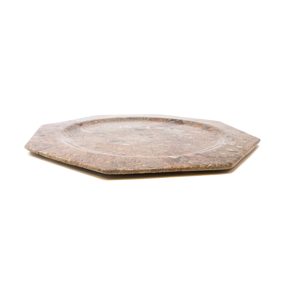 Ammonite Orthoceras Seabed Octagonal Charger Plate