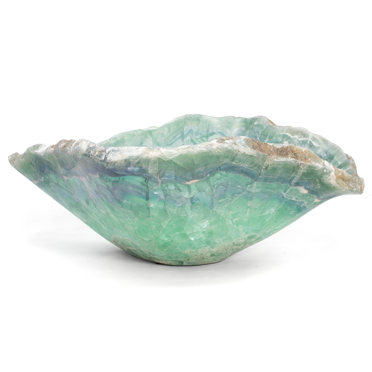 View of Fluorite Onyx Vessel from Mexico