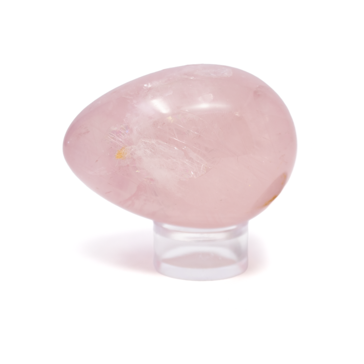 View of Rose Quartz Egg From Madagascar