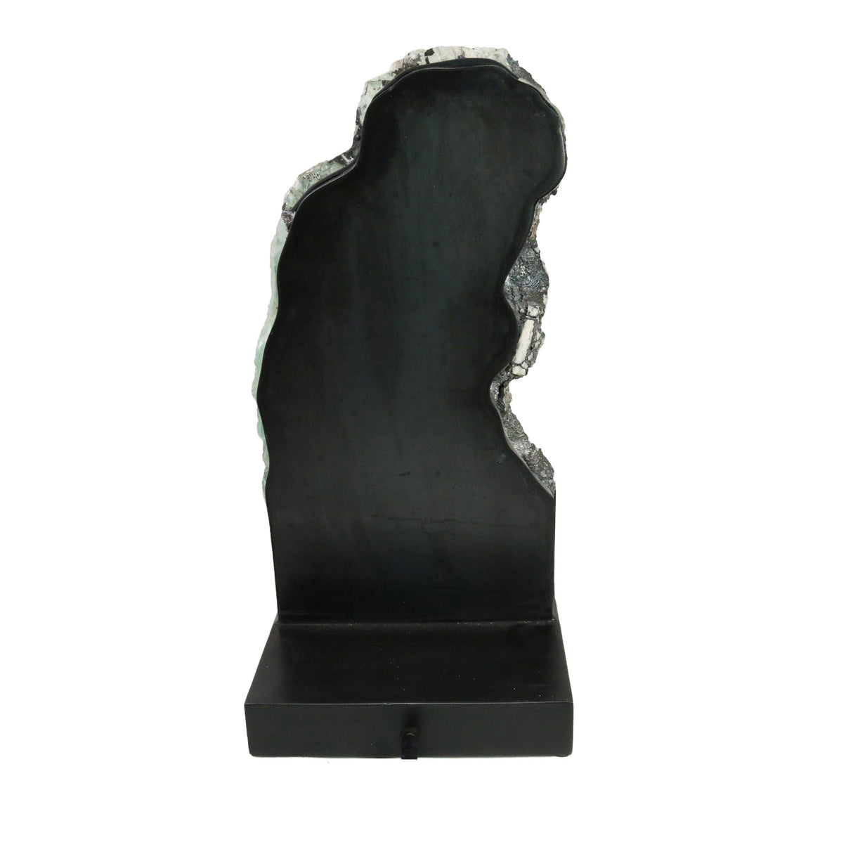 Rainbow Fluorite Slice In Custom Table Luminary