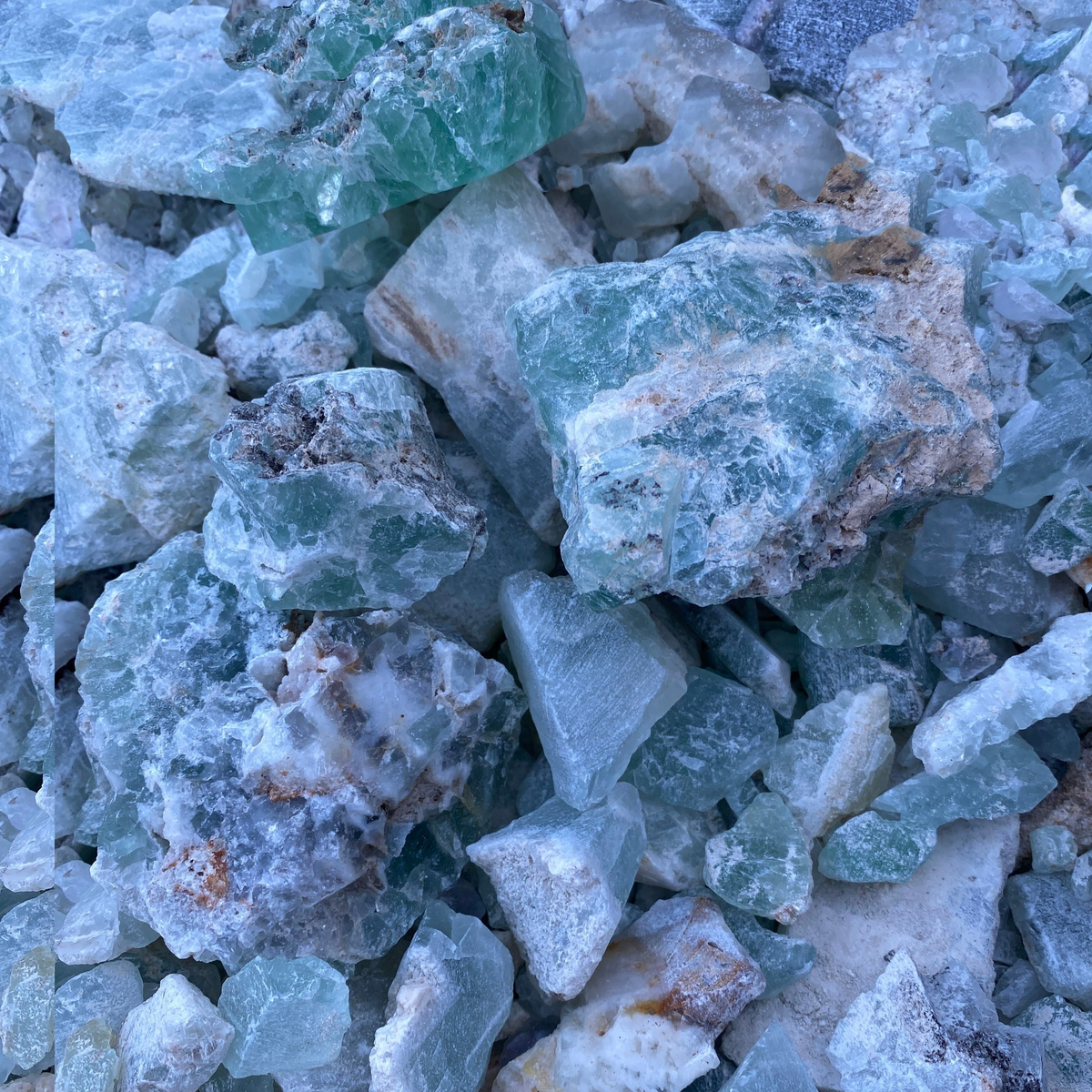 View of Rough Mexican Fluorite per OZ