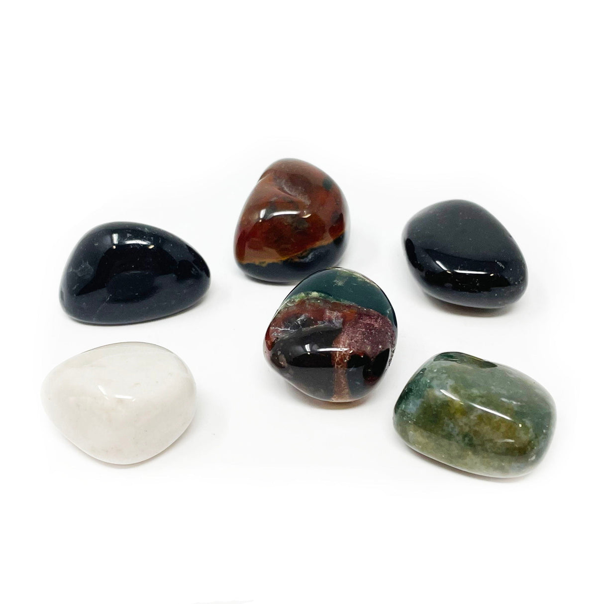 Tumbled Zebra Jasper - Multicolor (Singles)