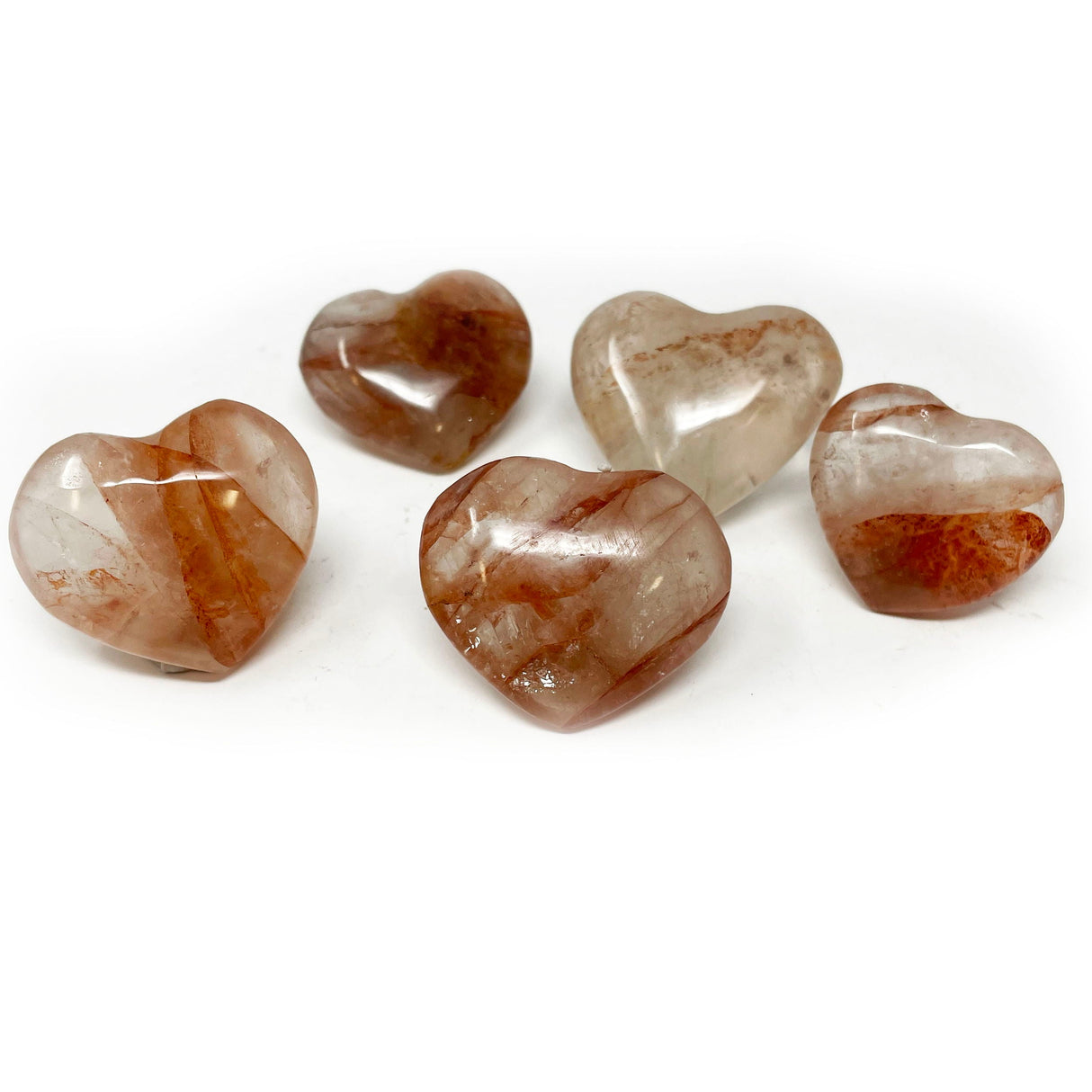 Natural Red Golden Healer Flat Heart - aka Red Hematoid (Singles)