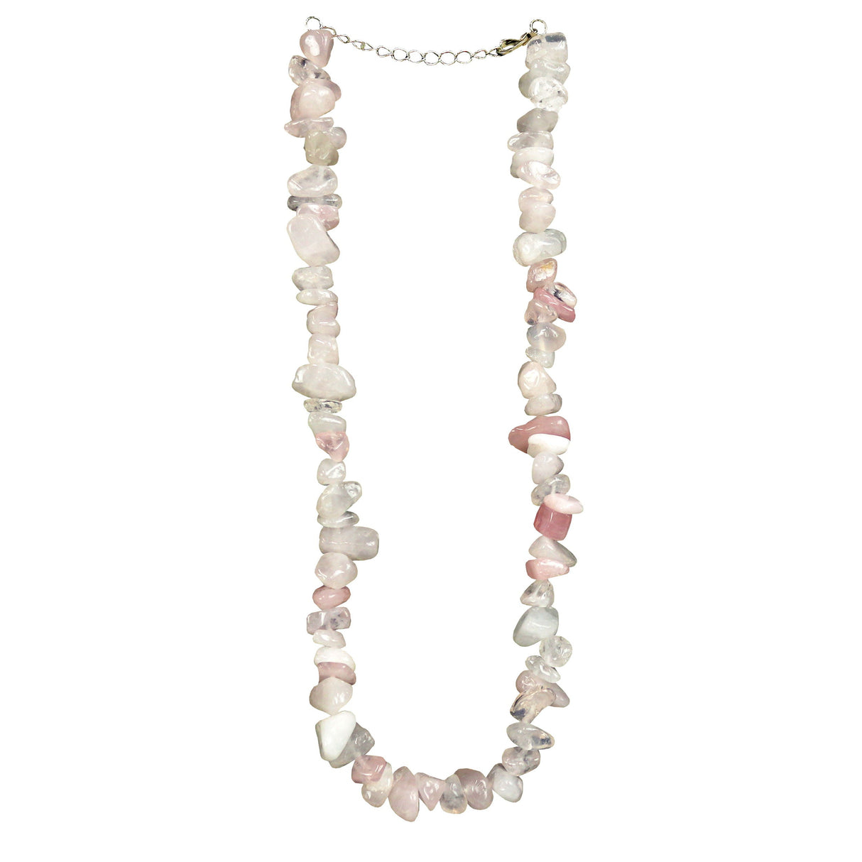 Rose Quartz Chunk Chip Choker Necklace