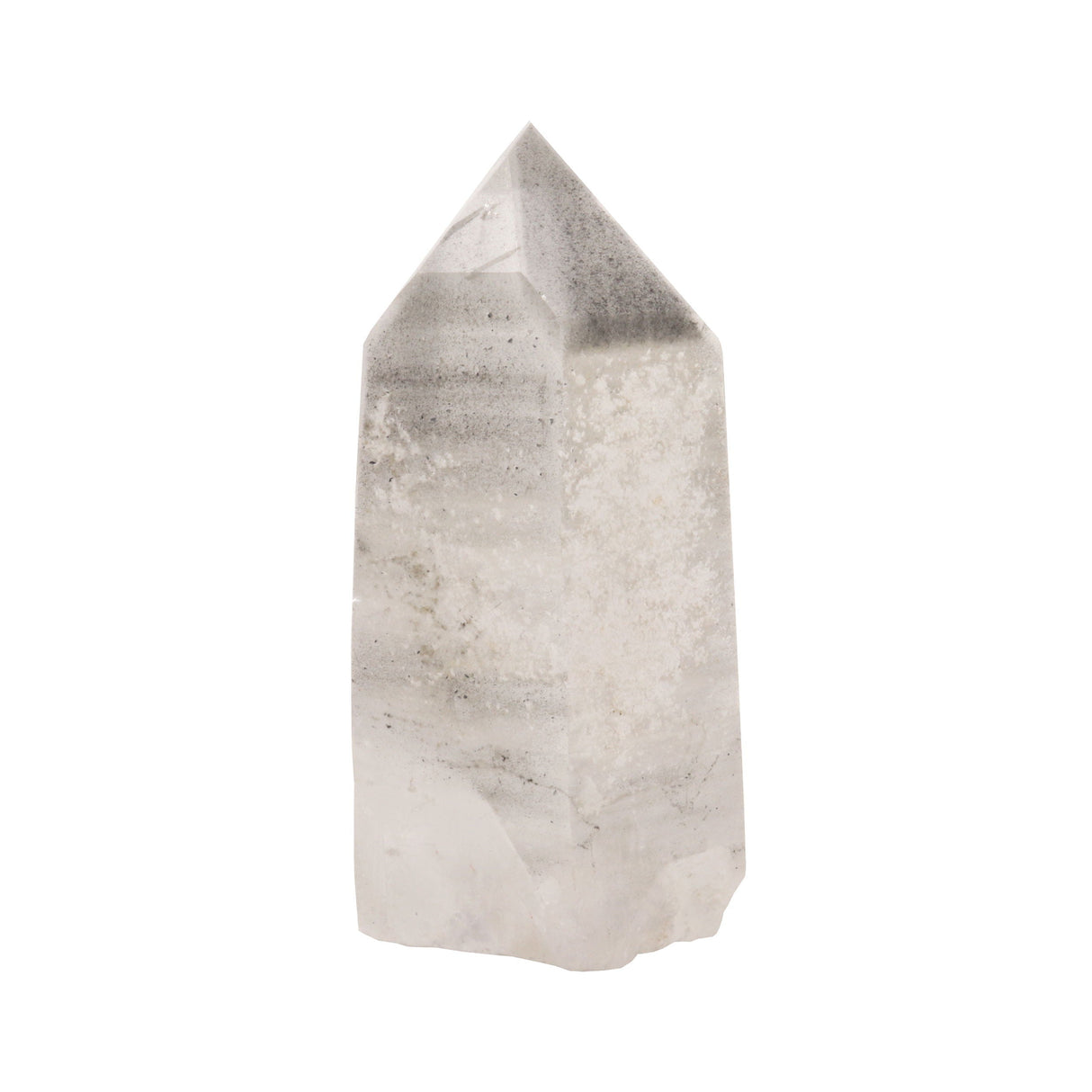 Quartz Point - Cut Base with Unpolished Sides and Lodolite Phantom