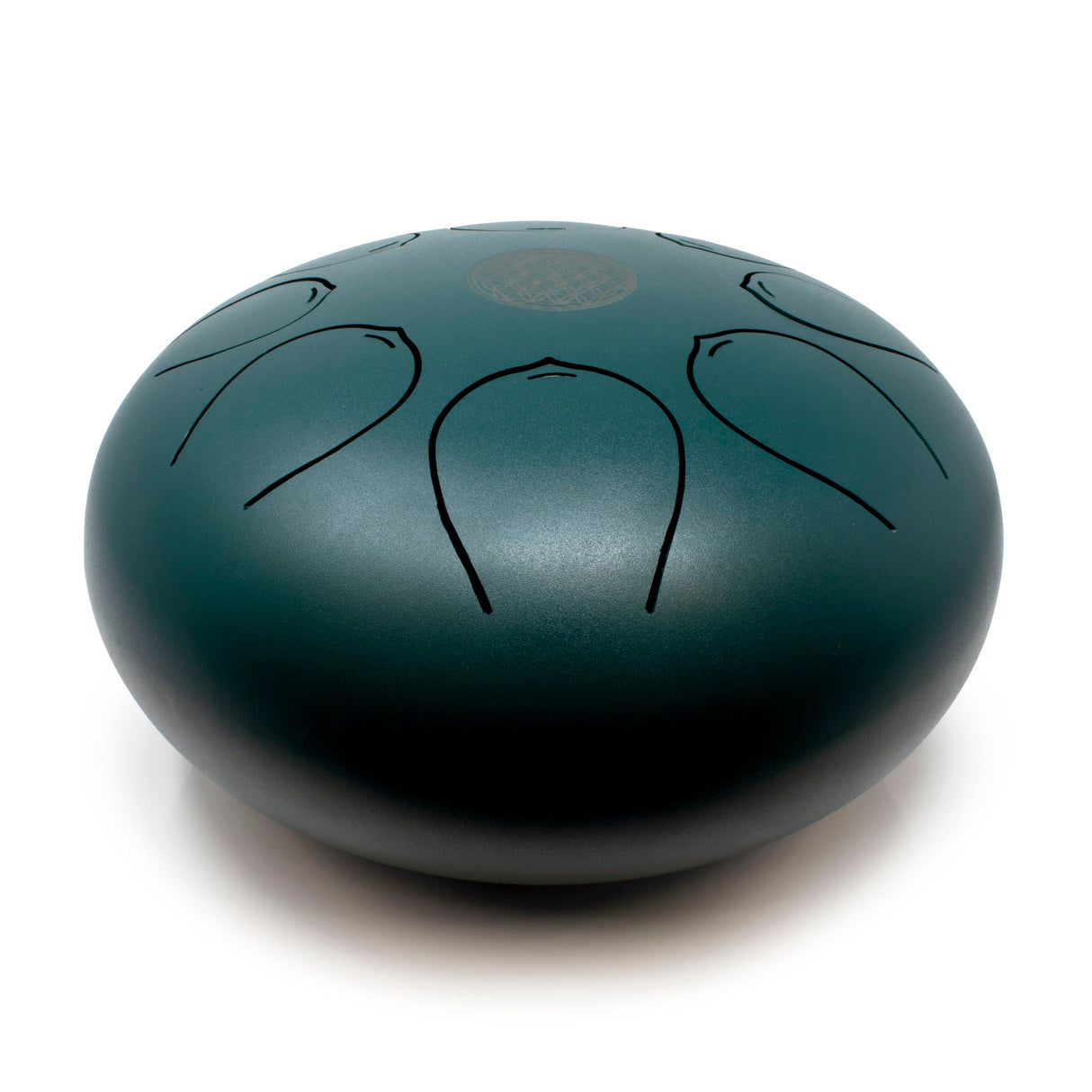 Pentatonic Steel Singing Drum - Dark Blue/Green - 25cm