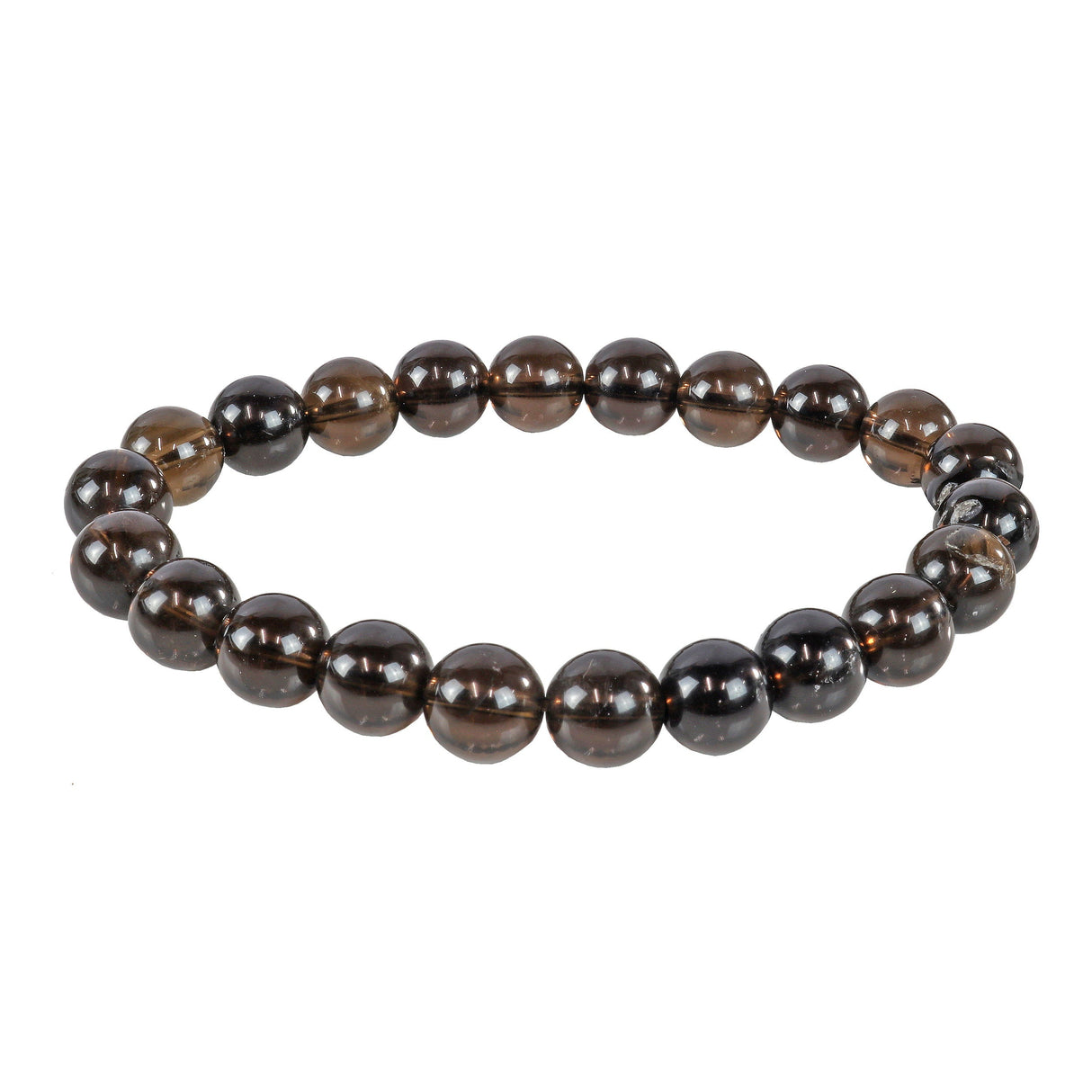 Smoky Quartz Beaded Bracelet 8mm