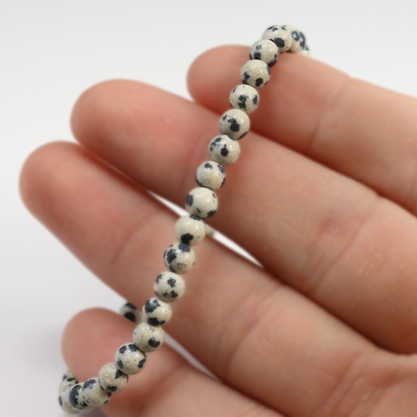 View of Dalmatian Jasper 4mm Bracelet