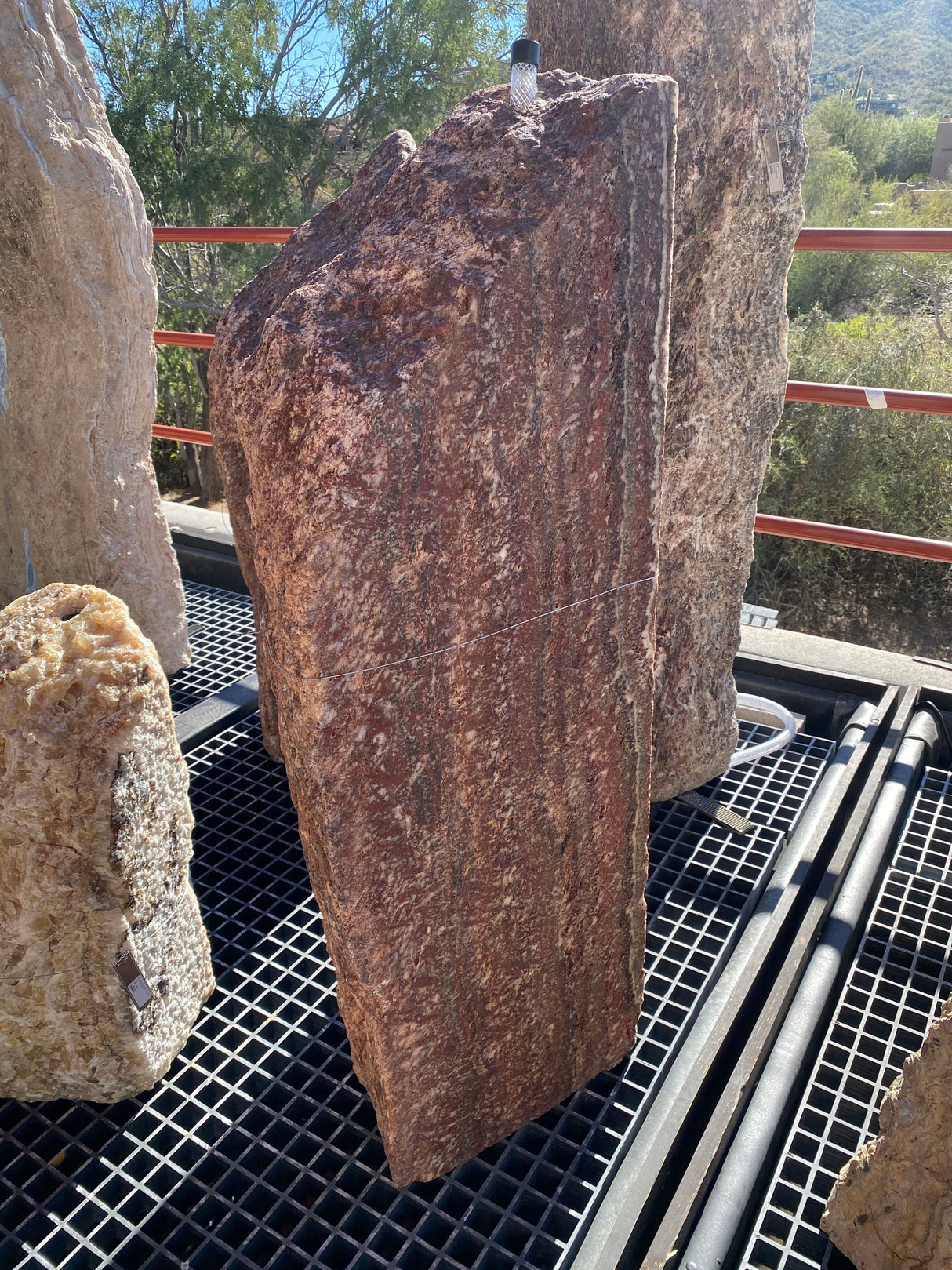 Black Zebra Fountain - Cut 3 Sides