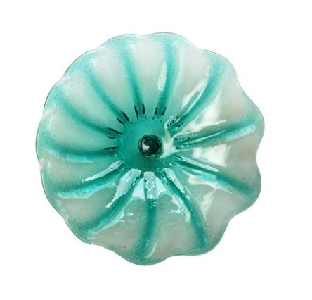 View of Wall Plate Small - Ocean Green Bubble Starburst