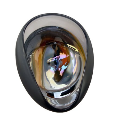 View of Wall Plate Small - Smoke Gray River Stone