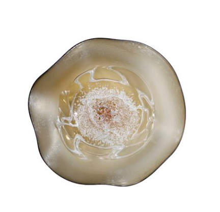 View of Wall Plate Small - Brown Hard Candy