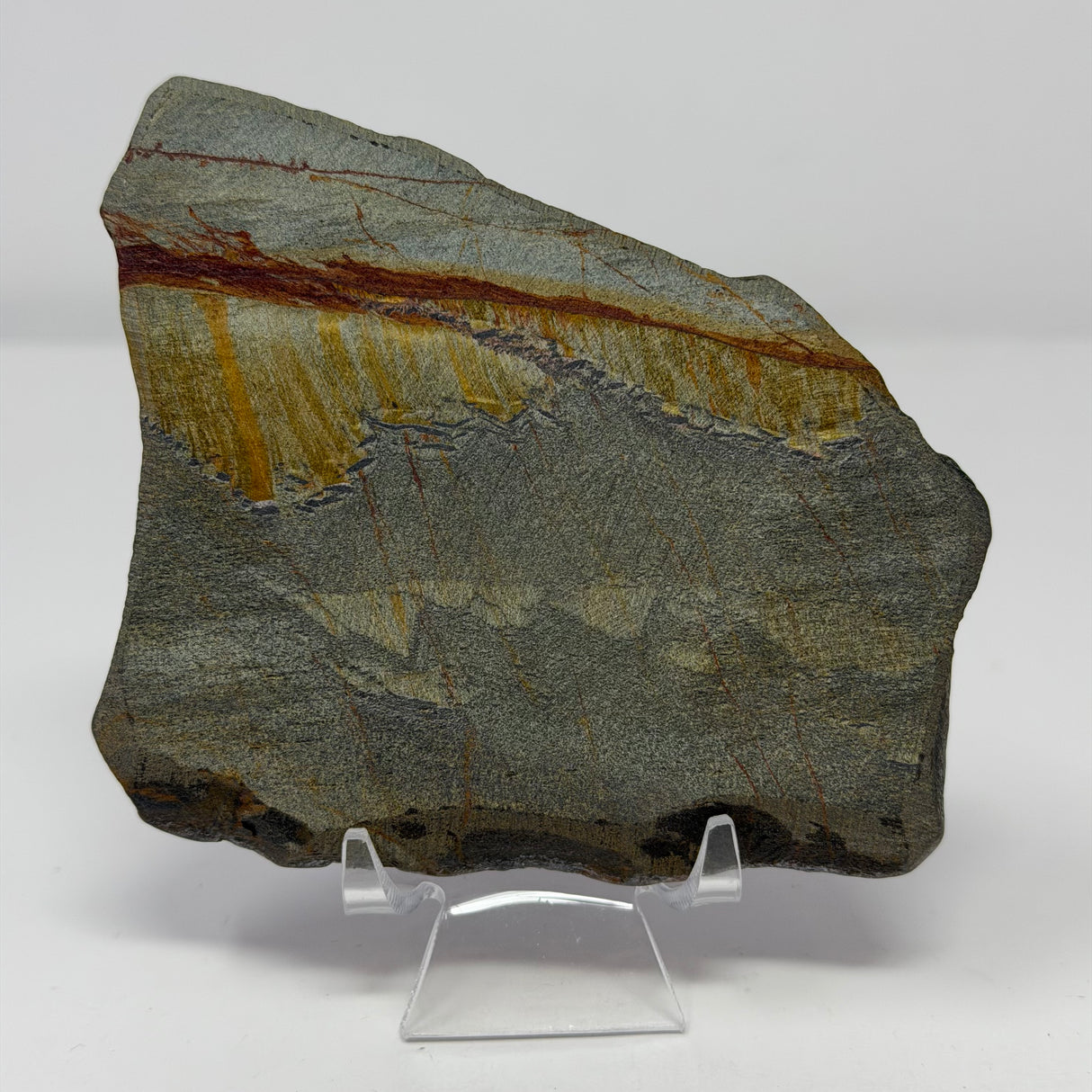 A+ Quality Tigers Eye & Tiger Iron Scenic Slice - Small Freeform