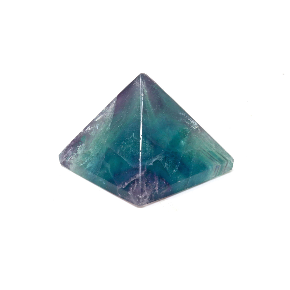 Rainbow Fluorite Pyramid