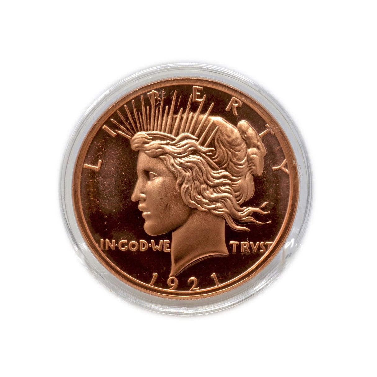 Liberty .999 Pure Copper Coin 1oz Peace Dollar