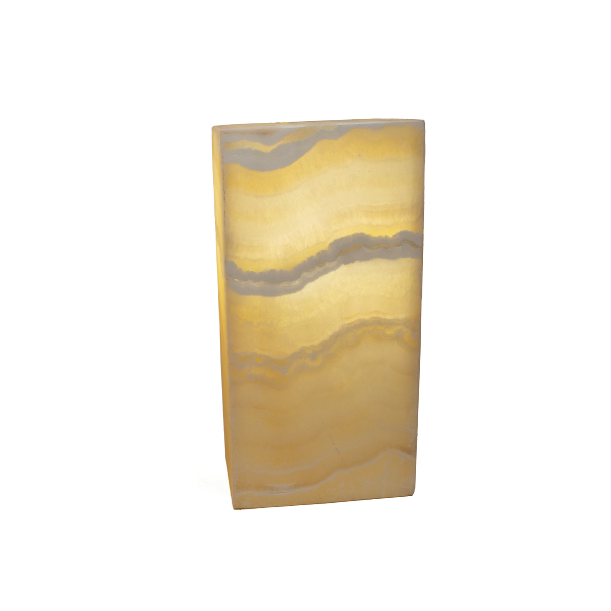 Nube Square Onyx Luminary Pedestal