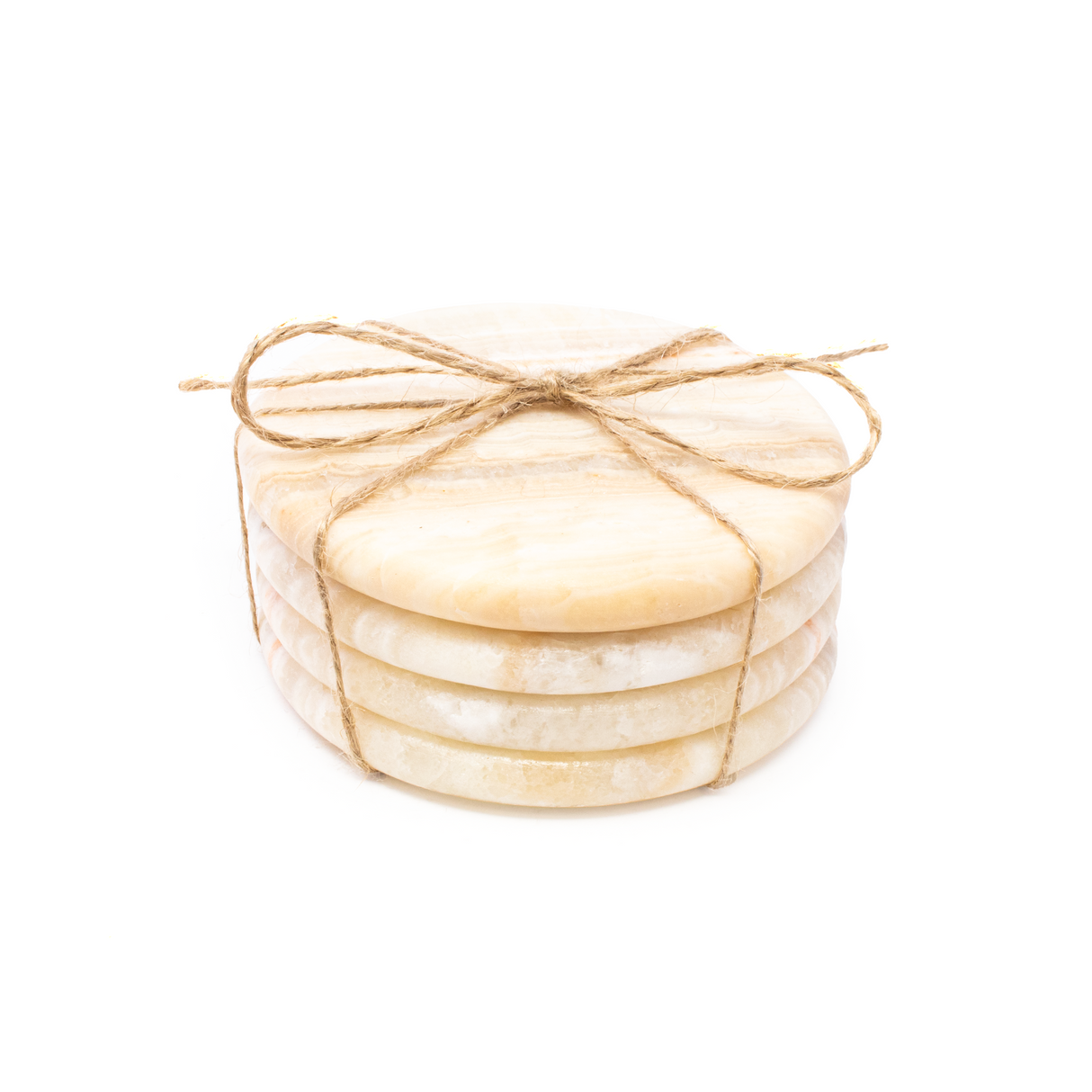 View of Banded Cafe Onyx Coasters - Set of 4