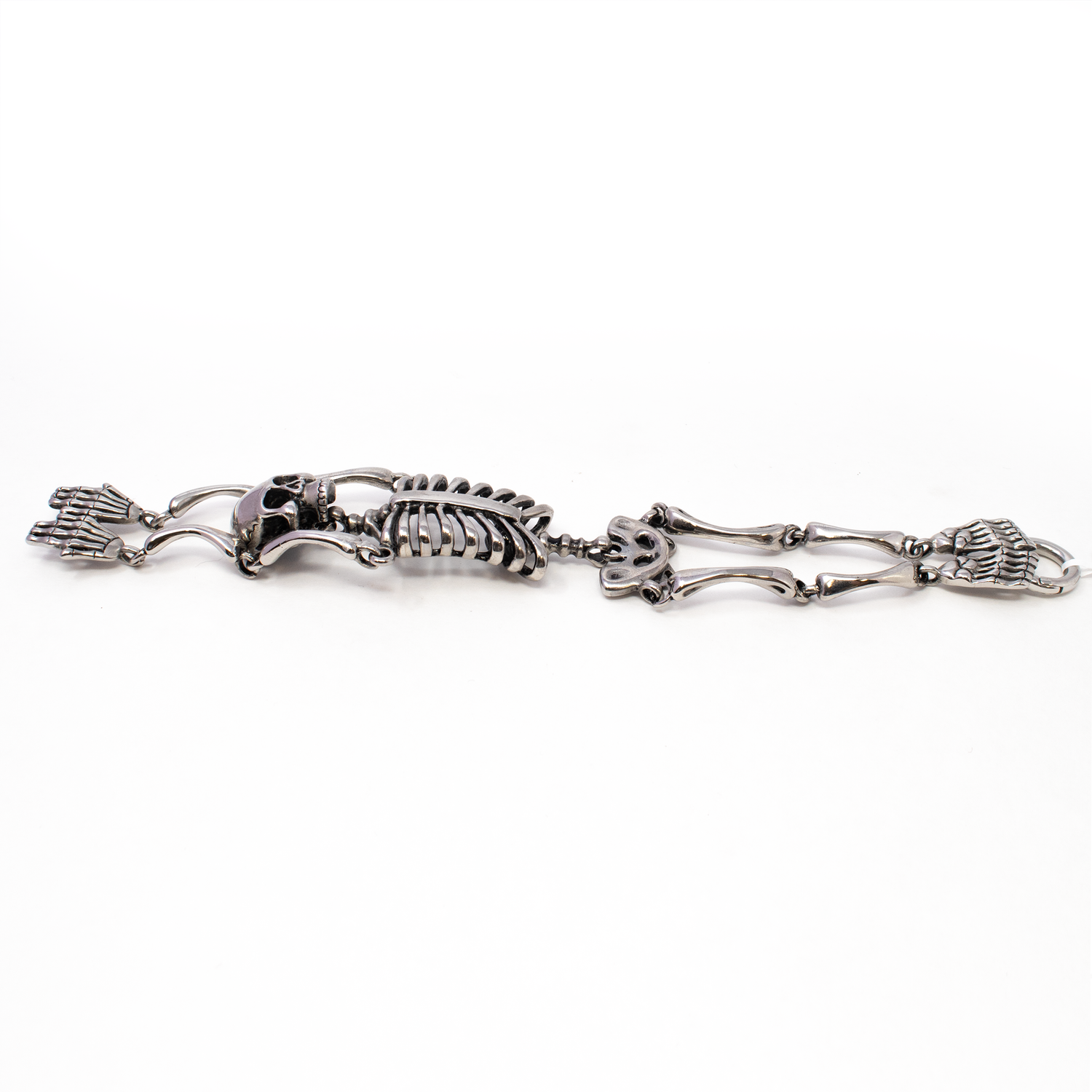 View of Skeleton Stainless Steel Link Bracelet