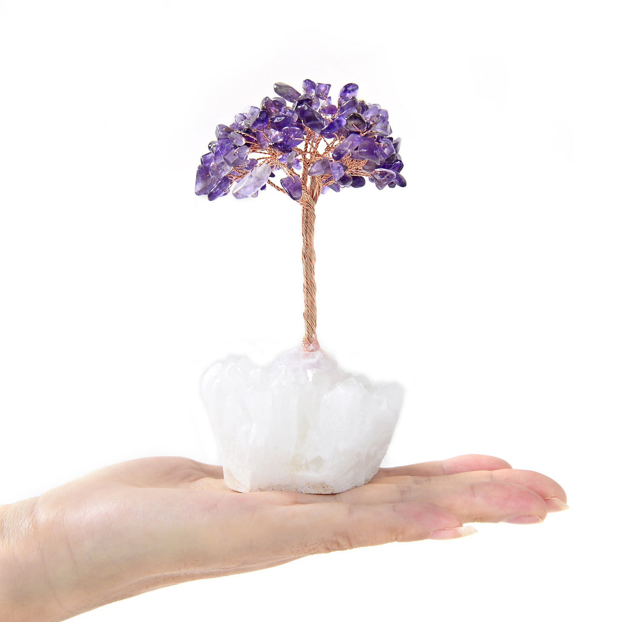 Beaded Gemstone Crystal Tree