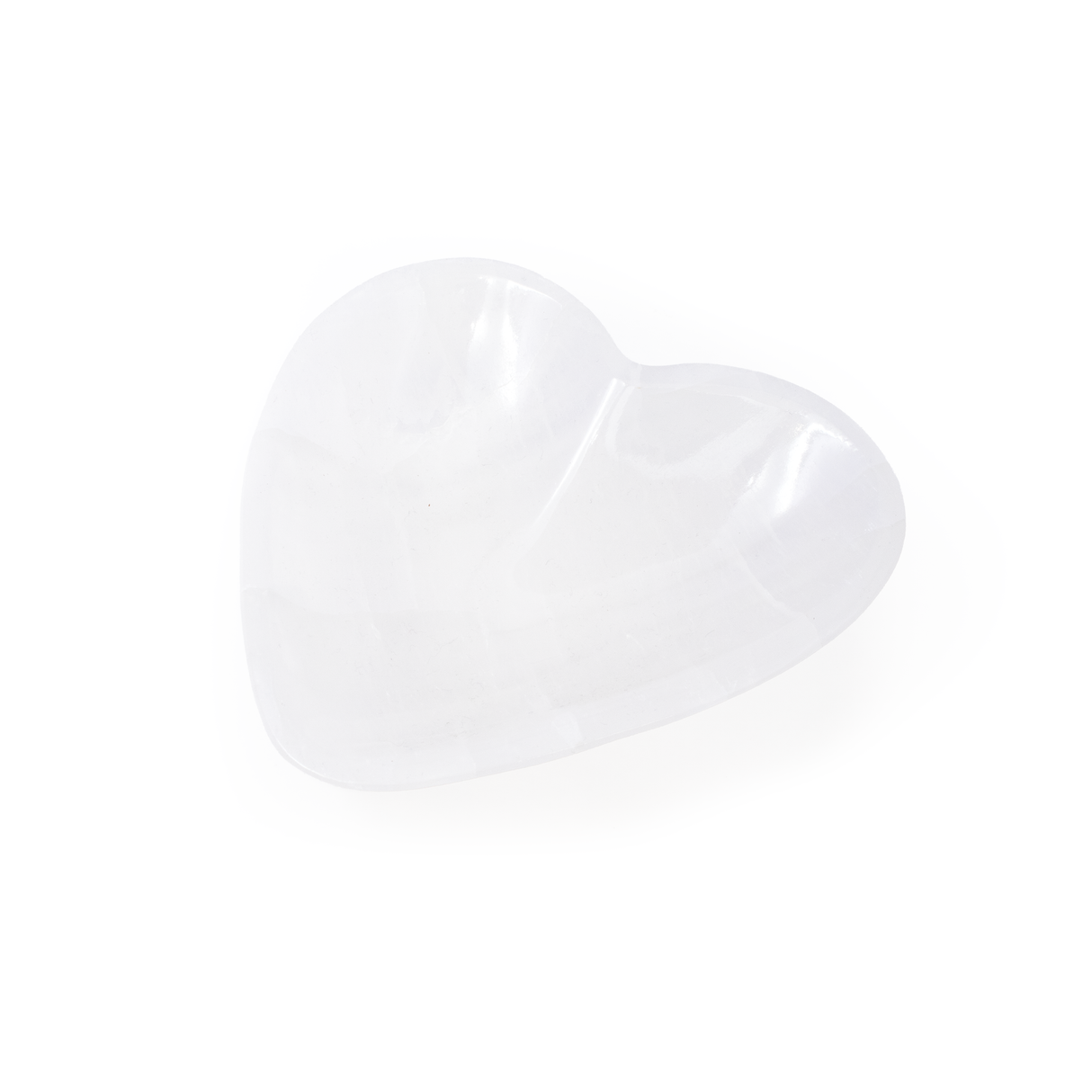 Ice White Onyx Heart Vessel- 5 inch
