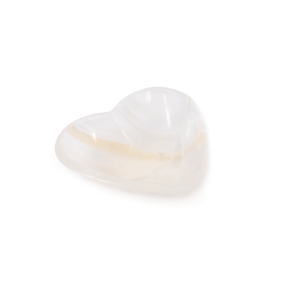View of Ice White Onyx Heart Vessel